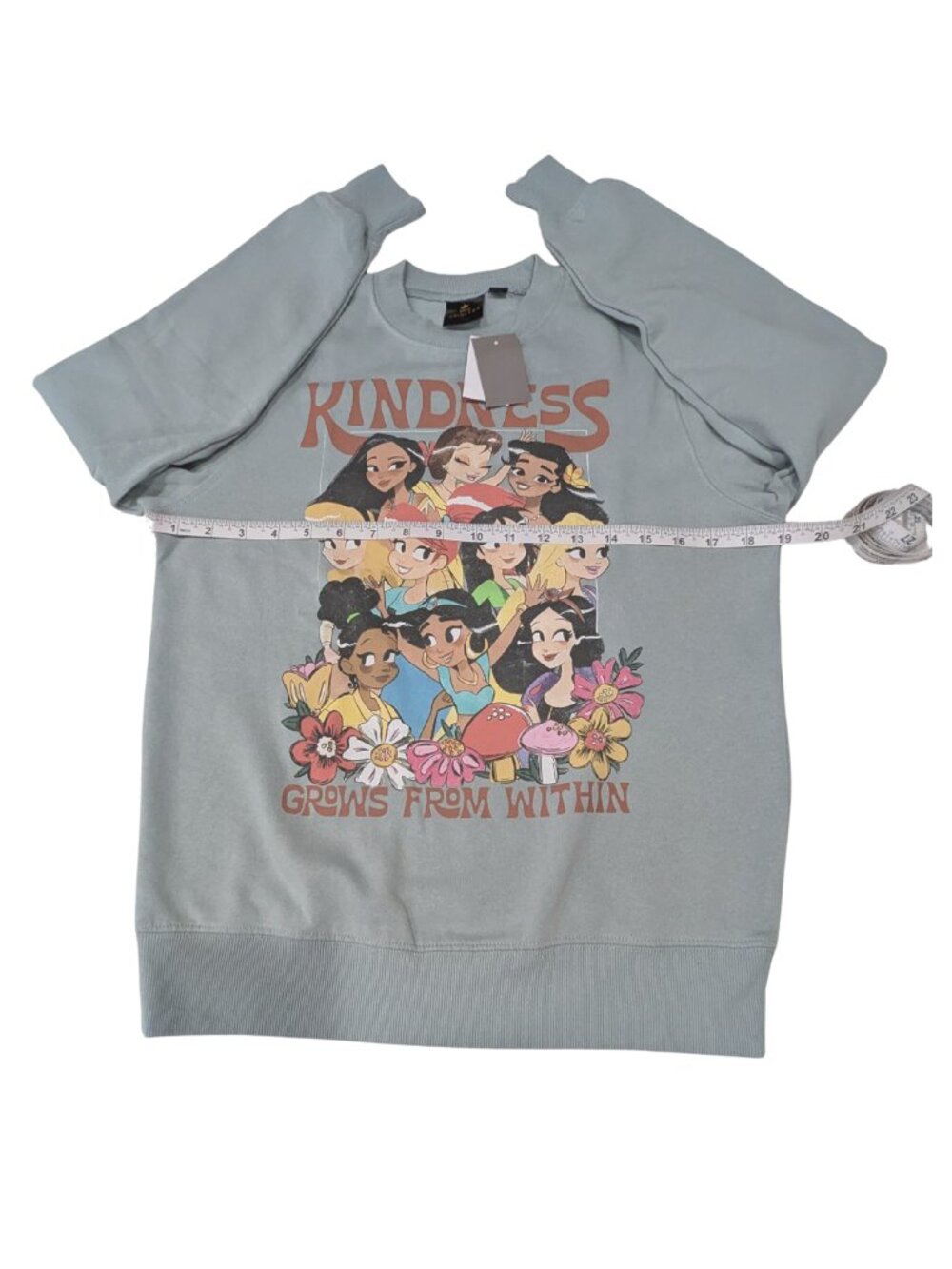 Disney Princess Kindness Grows From Within Fleece Sweatshirt XS Blue NWT - Picture 6 of 7